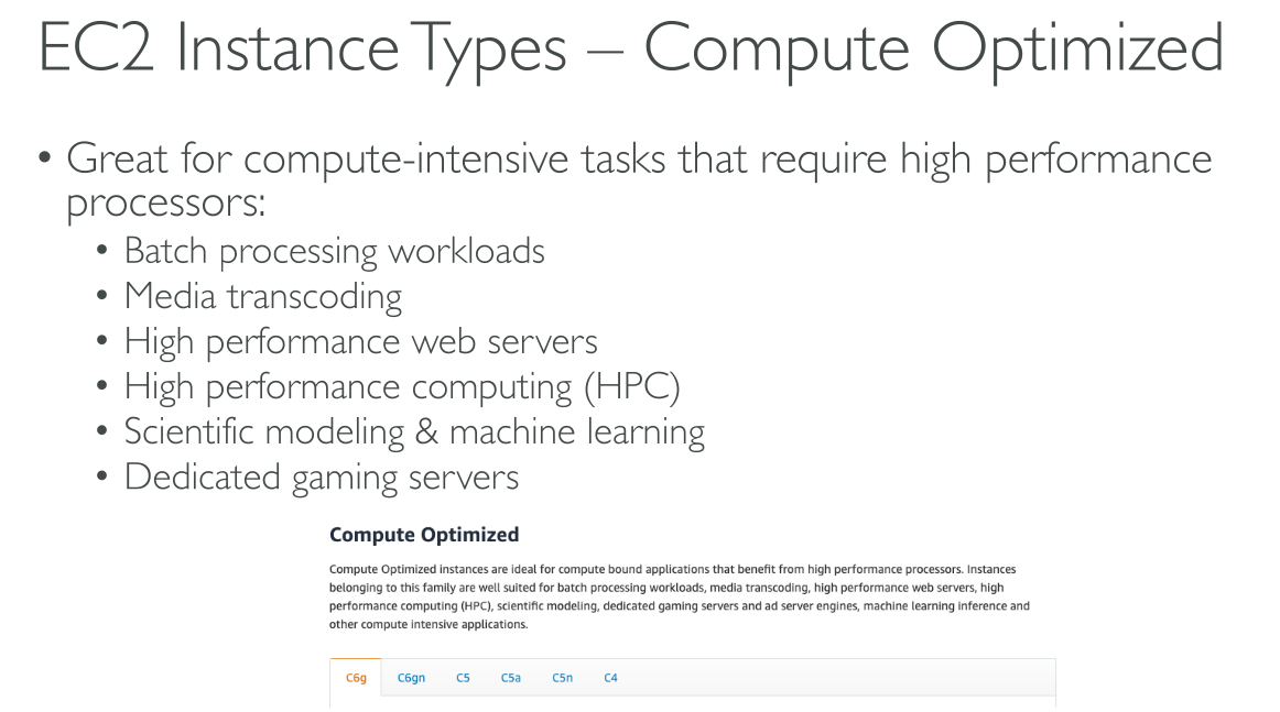 c03 ec2 instance types computeoptimized