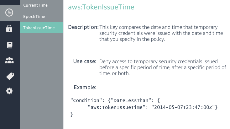 c03 iam globalconditionkeys TokenIssueTime