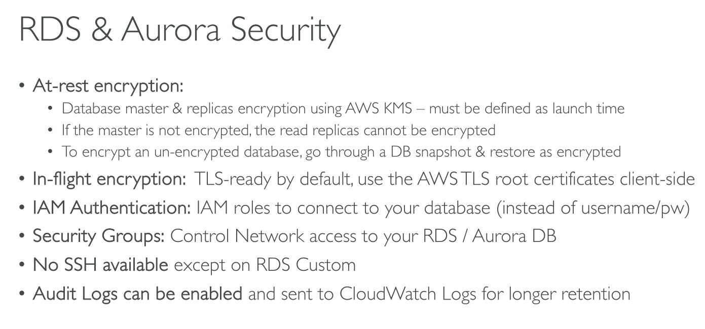 c03 rds and aurora security