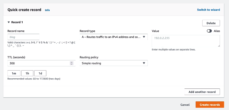 c03 route53 routingpoilicies simple